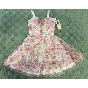 NWT Rare Editions Sweet Serenade Flower‎ Dress Big Girl Size 16
